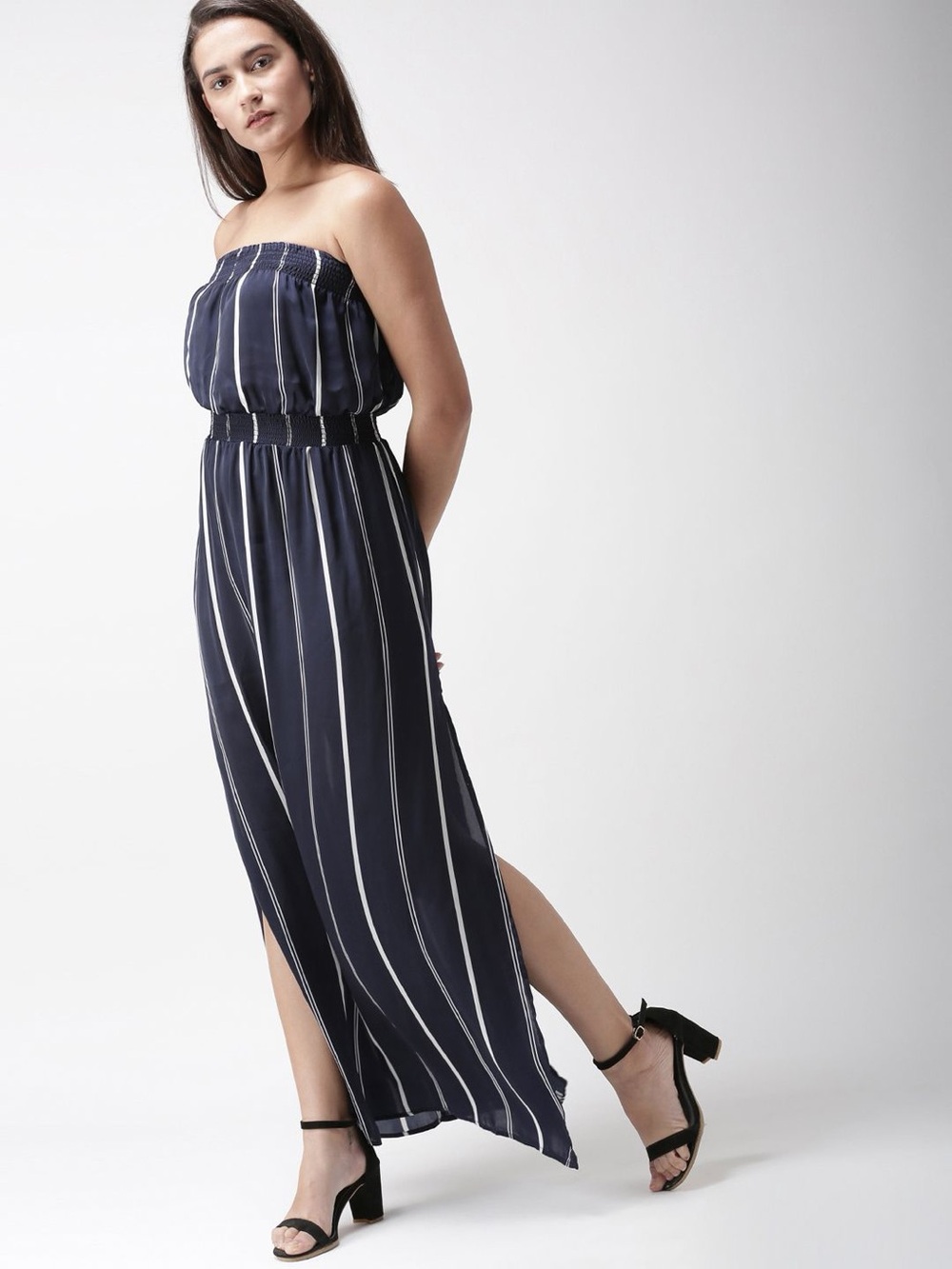 F12 FRONT SLIT MAXI DRESS